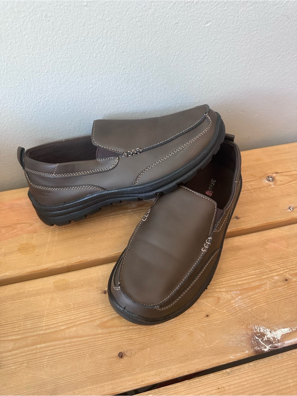 Boys Brown Slip-On Loafer Deer Stags size 5